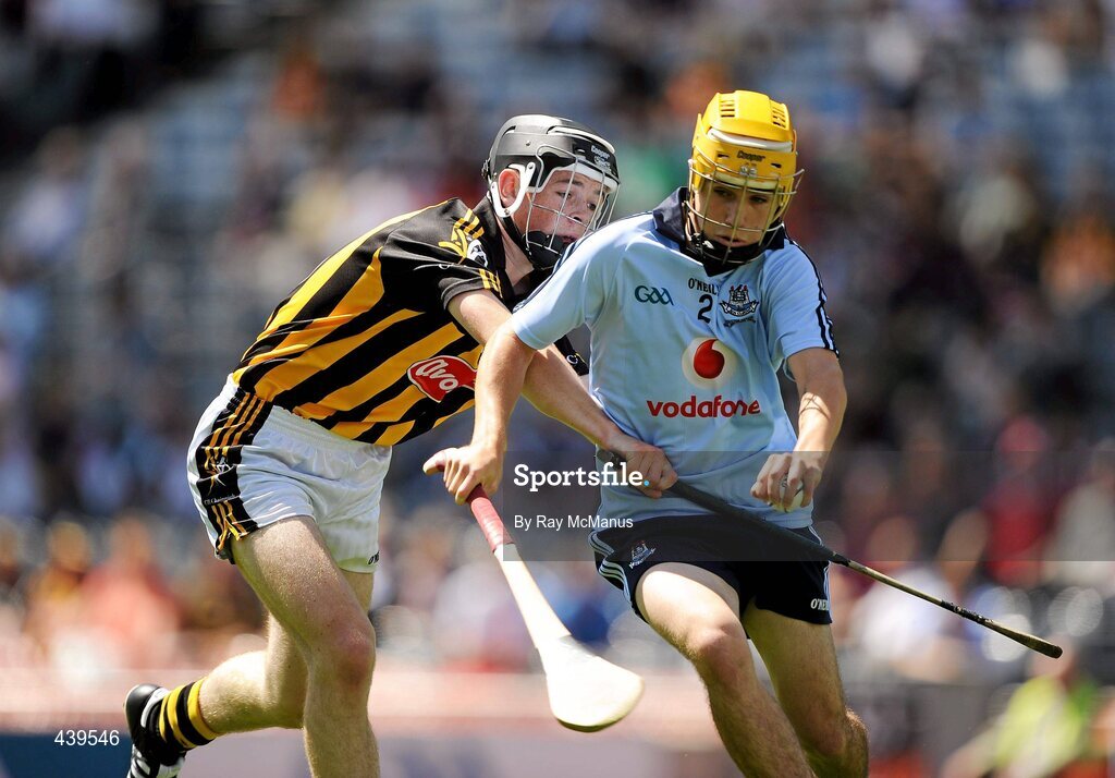 4 July 2010; Conor Murphy, Dublin, in action against Michael Brennan, Kilkenny. ESB Leinster GAA Hurling Minor Championship Final, Dublin v Kilkenny, Croke Park, Dublin. Picture credit: Ray McManus / SPORTSFILE