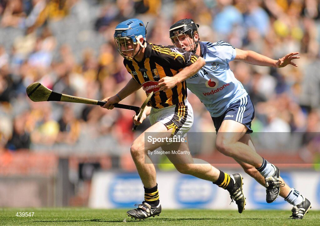 4 July 2010; Brian Kennedy, Kilkenny, in action against Ciaran Kilkenny, Dublin. ESB Leinster GAA Hurling Minor Championship Final, Dublin v Kilkenny, Croke Park, Dublin. Picture credit: Stephen McCarthy / SPORTSFILE