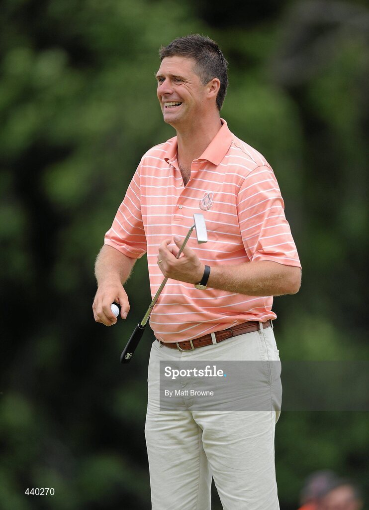 6 July 2010; Sunderland chairman and former Republic of Ireland international Niall Quinn on the 15th green during the JP McManus Invitational Pro-Am. Adare Manor, Co. Limerick. Picture credit: Matt Browne / SPORTSFILE