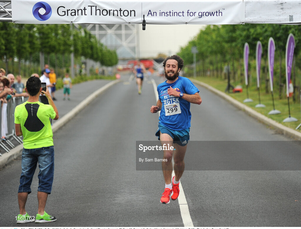 9 June 2016; Feidhlim Kelly, of Athletics Ireland, after winning the Grant Thornton Corporate 5K Team Challenge at the National Sports Campus in Abbotstown, Dublin. Photo by Sam Barnes/Sportsfile