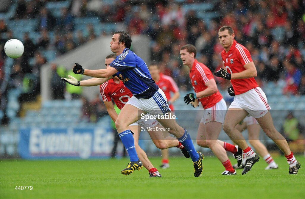 10 July 2010; John McCutcheon, Cavan, in action against Cork. GAA Football All-Ireland Senior Championship Qualifier, Round 2, Cork v Cavan, Pairc Ui Chaoimh, Cork.  Picture credit: Matt Browne / SPORTSFILE