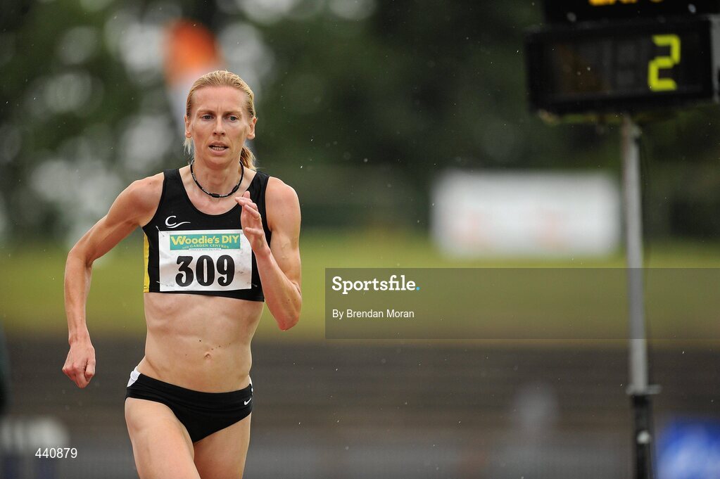 10 July 2010; Maria McCambridge, Letterkenny AC, on her way to winning the Women's 5000m Final at the Woodie's DIY AAI Senior Track & Field Championships. Morton Stadium, Santry, Dublin. Picture credit: Brendan Moran / SPORTSFILE