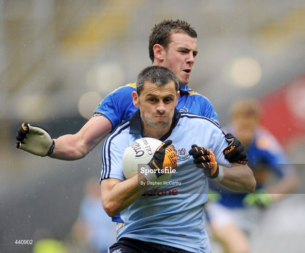 10 July 2010; Alan Brogan, Dublin, in action against Paddy Codd, Tipperary. GAA Football All-Ireland Senior Championship Qualifier, Round 2, Dublin v Tipperary, Croke Park, Dublin. Picture credit: Stephen McCarthy / SPORTSFILE