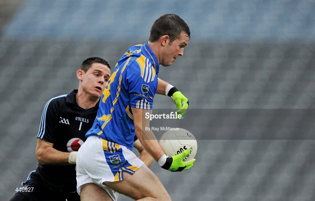 10 July 2010; Barry Grogan, Tipperary, goes around the Dublin goalkeeper, Stephen Cluxton, to score his side's first goal in the 20th minute. GAA Football All-Ireland Senior Championship Qualifier, Round 2, Dublin v Tipperary, Croke Park, Dublin. Picture credit: Ray McManus / SPORTSFILE