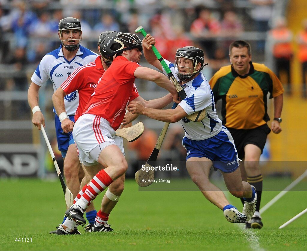 11 July 2010; Eoin McGrath, Waterford, in action against Shane O'Neill, Cork. Munster GAA Hurling Senior Championship Final, Cork v Waterford, Semple Stadium, Thurles, Co. Tipperary. Picture credit: Barry Cregg / SPORTSFILE