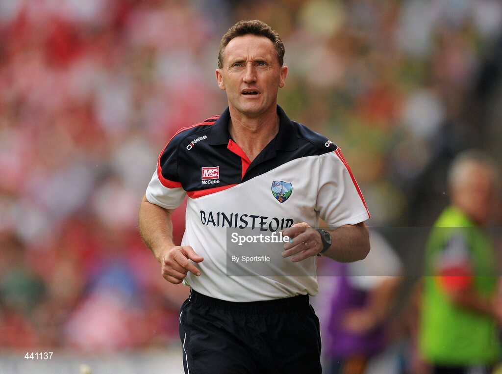 11 July 2010; Louth manager Peter Fitzpatrick during the game. Leinster GAA Football Senior Championship Final, Meath v Louth, Croke Park, Dublin. Photo by Sportsfile