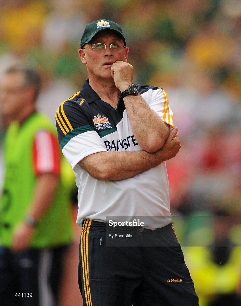 11 July 2010; Meath manager Eamon O'Brien during the game. Leinster GAA Football Senior Championship Final, Meath v Louth, Croke Park, Dublin. Photo by Sportsfile