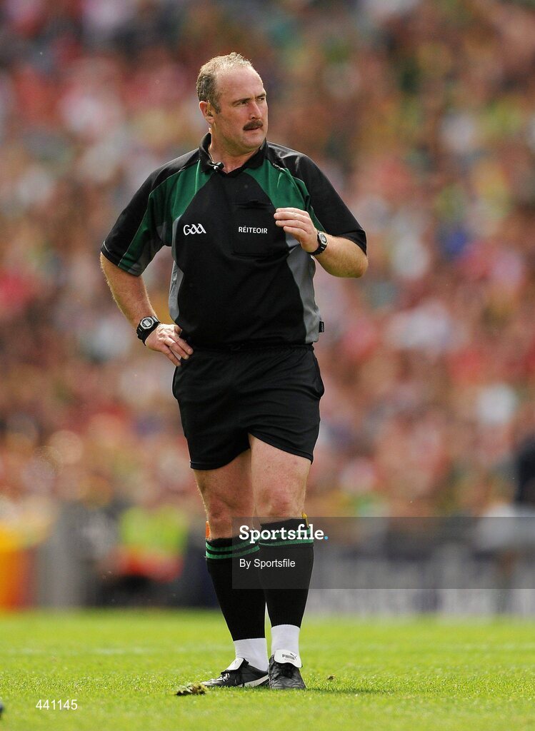 11 July 2010; Referee Martin Sludden. Leinster GAA Football Senior Championship Final, Meath v Louth, Croke Park, Dublin. Photo by Sportsfile