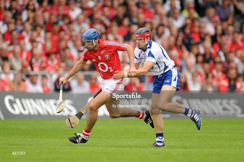 11 July 2010; Tom Kenny, Cork, in action against Shane O'Sullivan, Waterford. Munster GAA Hurling Senior Championship Final, Cork v Waterford, Semple Stadium, Thurles, Co. Tipperary. Picture credit: Stephen McCarthy / SPORTSFILE