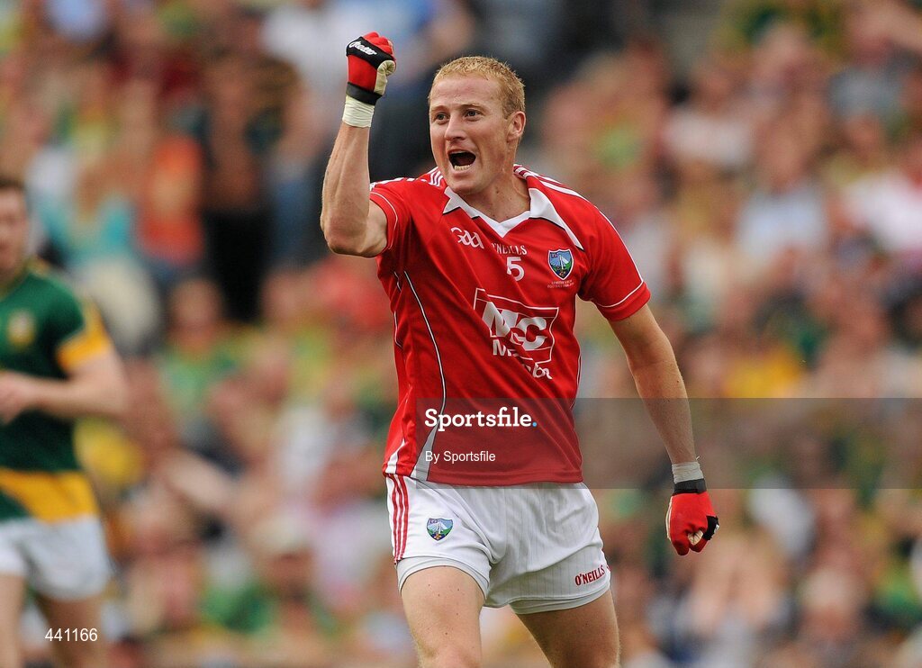 11 July 2010; J.P. Rooney, Louth, celebrates after scoring his side's first goal. Leinster GAA Football Senior Championship Final, Meath v Louth, Croke Park, Dublin. Photo by Sportsfile