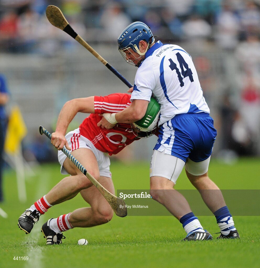 11 July 2010; Shane O'Neill, Cork, in action against Shane Walsh, Waterford. Munster GAA Hurling Senior Championship Final, Cork v Waterford, Semple Stadium, Thurles, Co. Tipperary. Picture credit: Ray McManus / SPORTSFILE