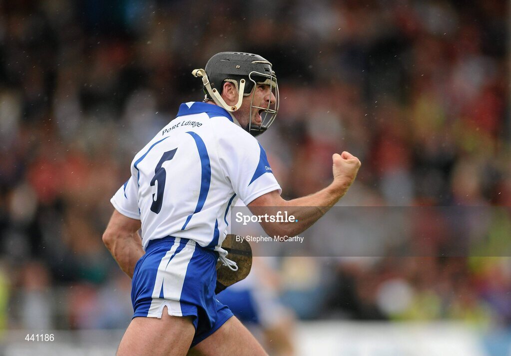 11 July 2010; Tony Browne, Waterford, celebrates after scoring his side's second goal, to level the scores. Munster GAA Hurling Senior Championship Final, Cork v Waterford, Semple Stadium, Thurles, Co. Tipperary. Picture credit: Stephen McCarthy / SPORTSFILE