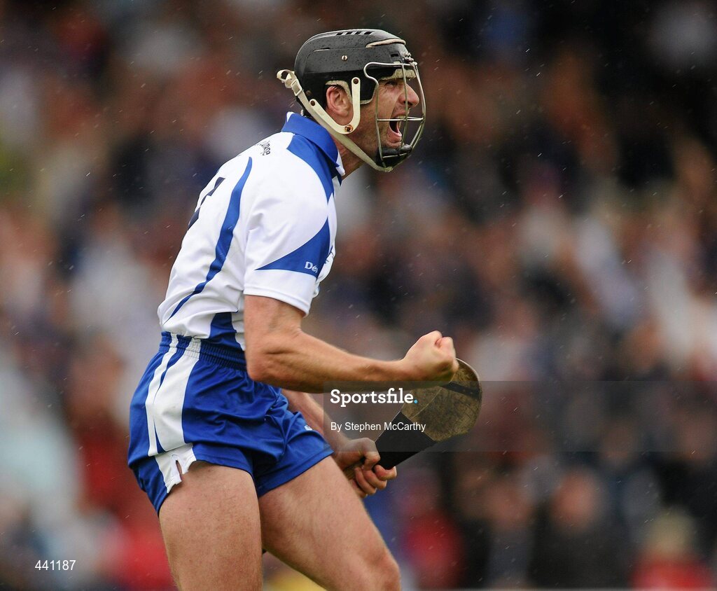 11 July 2010; Tony Browne, Waterford, celebrates after scoring his side's second goal, to level the scores. Munster GAA Hurling Senior Championship Final, Cork v Waterford, Semple Stadium, Thurles, Co. Tipperary. Picture credit: Stephen McCarthy / SPORTSFILE