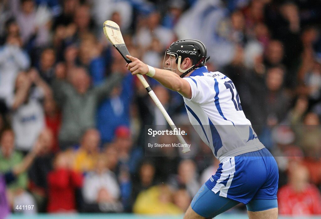 11 July 2010; Eoin Kelly, Waterford, celebrates after scoring his side's first goal. Munster GAA Hurling Senior Championship Final, Cork v Waterford, Semple Stadium, Thurles, Co. Tipperary. Picture credit: Stephen McCarthy / SPORTSFILE
