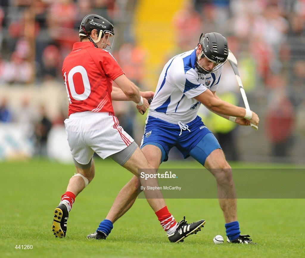 11 July 2010; Eoin Kelly, Waterford, in action against Ben O'Connor, Cork. Munster GAA Hurling Senior Championship Final, Cork v Waterford, Semple Stadium, Thurles, Co. Tipperary. Picture credit: Stephen McCarthy / SPORTSFILE