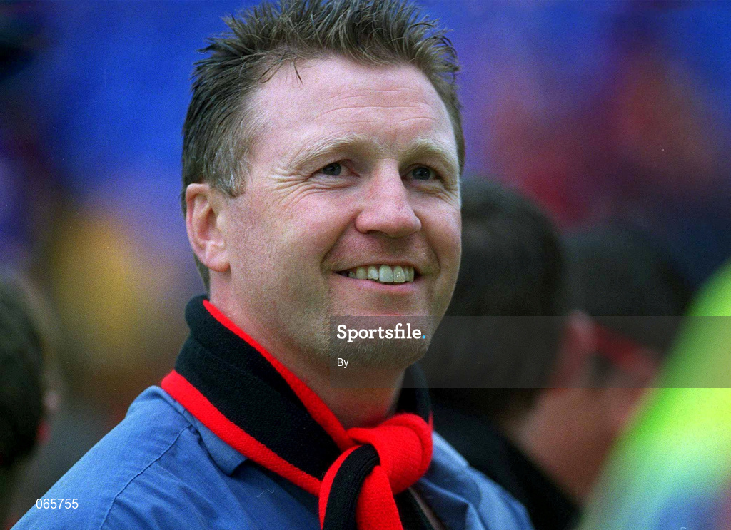 13 May 2001; Steve Collins, watches the Harp Larger FAI Cup presentation. Soccer. Boxing. Picture credit; Pat Murphy / SPORTSFILE