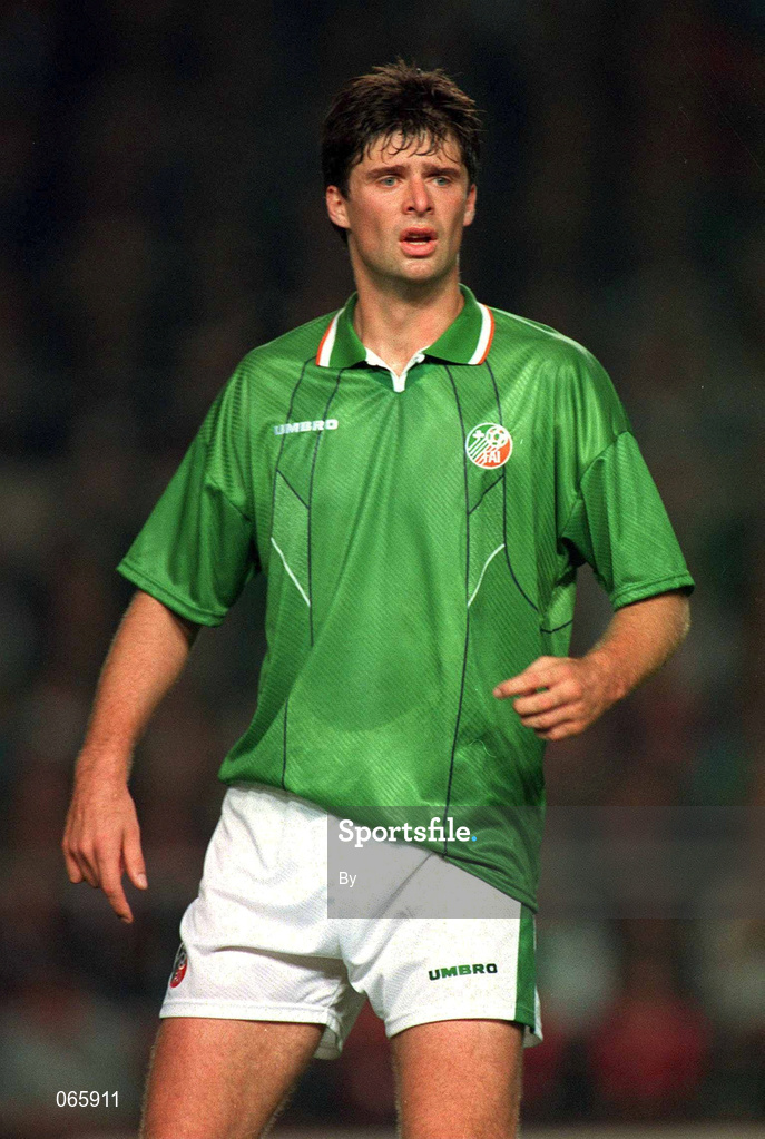 12 October 1994; Niall Quinn, Republic of Ireland. Soccer. Picture credit; David Maher / SPORTSFILE