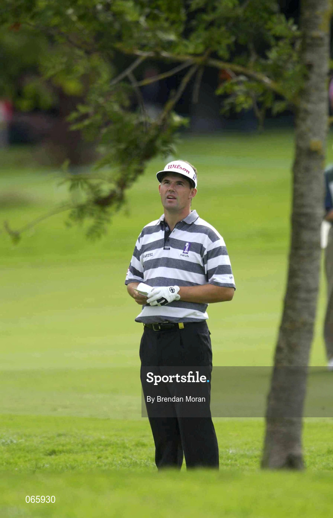 28 June 2001; Padraig Harrington of Ireland pictured during day one of the Murphy's Irish Open at Fota Island Golf Club in Cork. Photo by Brendan Moran/Sportsfile