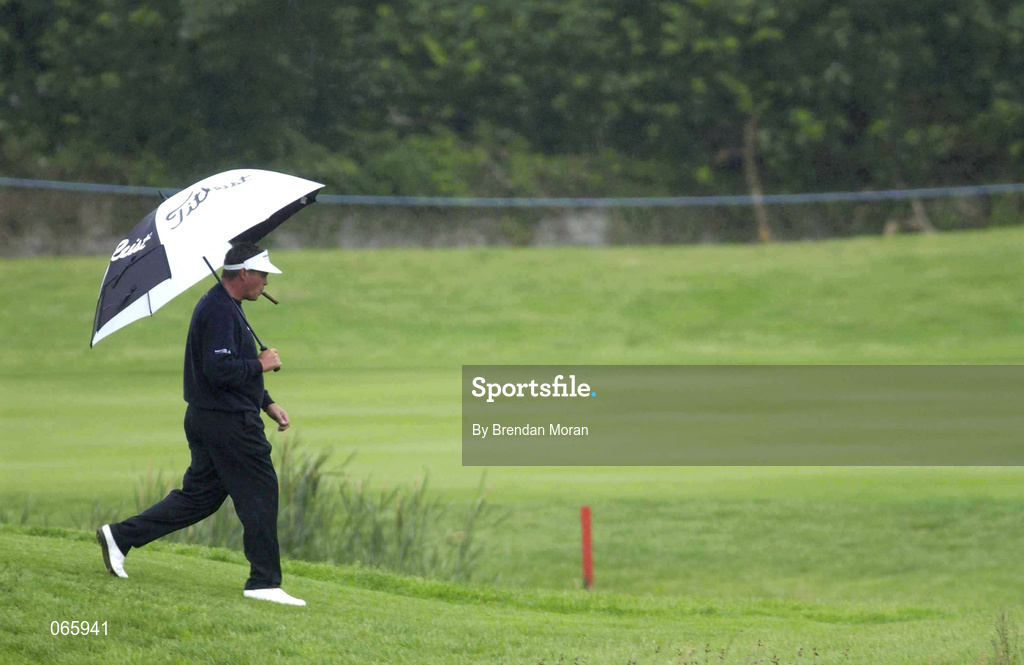 28 June 2001; Darren Clarke of Ireland walks from the 11th tee box during day one of the Murphy's Irish Open at Fota Island Golf Club in Cork. Photo by Brendan Moran/Sportsfile