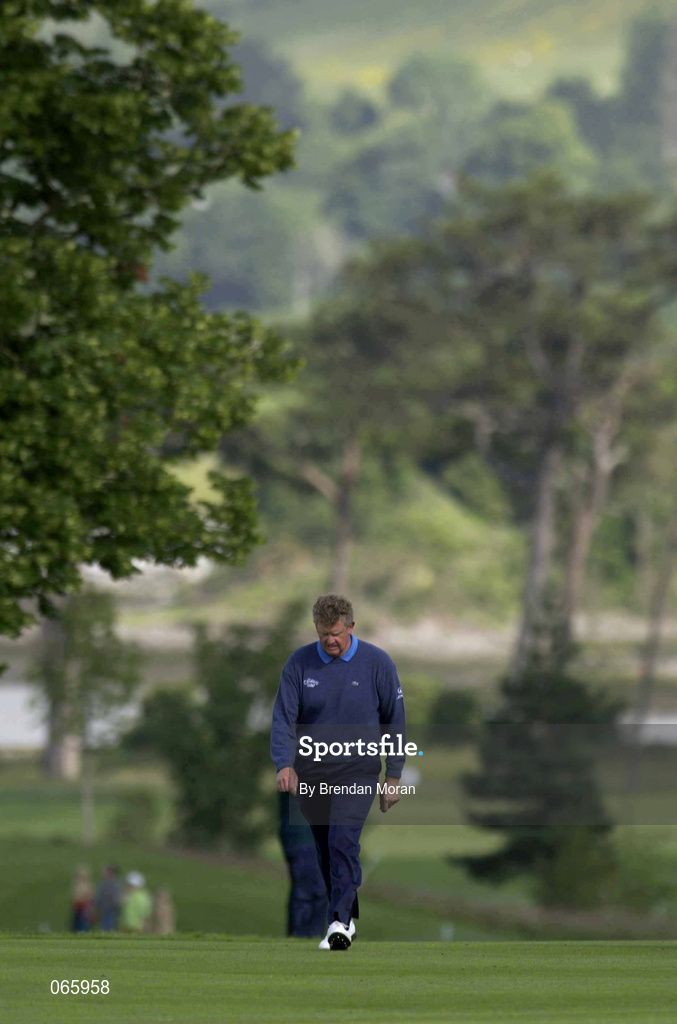 29 June 2001; Colin Montgomerie of Scotland makes his way up the 14th fairway during day two of the Murphy's Irish Open at Fota Island Golf Club in Cork. Photo by Brendan Moran/Sportsfile