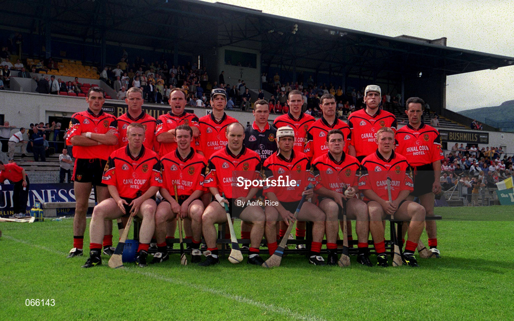 1 July 2001; The Down team prior to the Bank of Ireland Ulster Senior Football Championship Semi-Final match between Antrim and Down at Casement Park in Belfast. Photo by Aoife Rice/Sportsfile