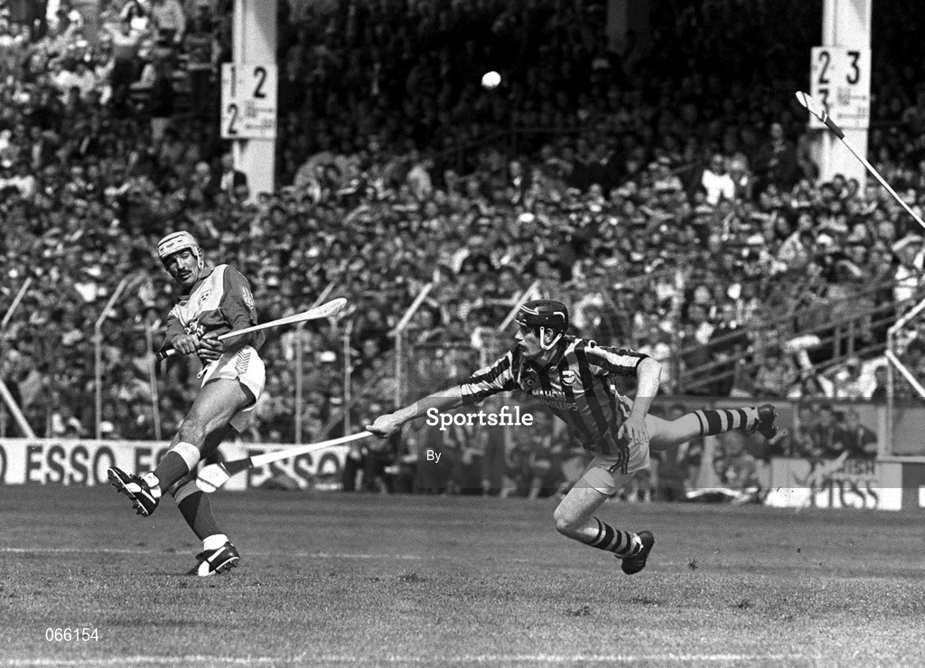 11 July 1993; George O'Connor, Wexford, in action against Pat O'Dwyer, Kilkenny. Kilkenny v Wexford, Leinster Senior Hurling Final, Croke Park, Dublin. Picture credit; David Maher / SPORTSFILE