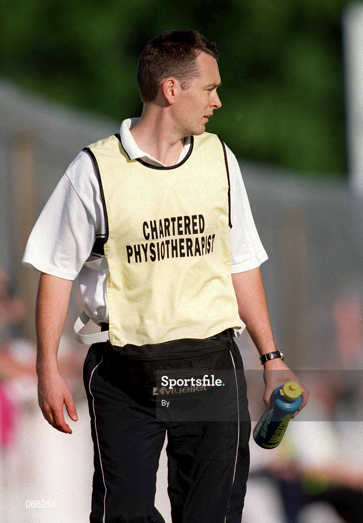 30 June 2001; Eamonn O'Muircheartaigh, Kildare physio. football. Picture credit; Damien Eagers / SPORTSFILE