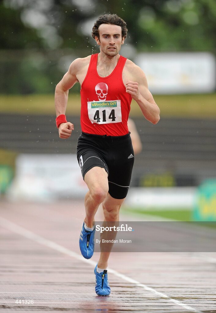 10 July 2010; Brian Murphy, UCC AC, in action in the Men's 400m heats during the Woodie's DIY AAI Senior Track & Field Championships. Morton Stadium, Santry, Dublin. Picture credit: Brendan Moran / SPORTSFILE