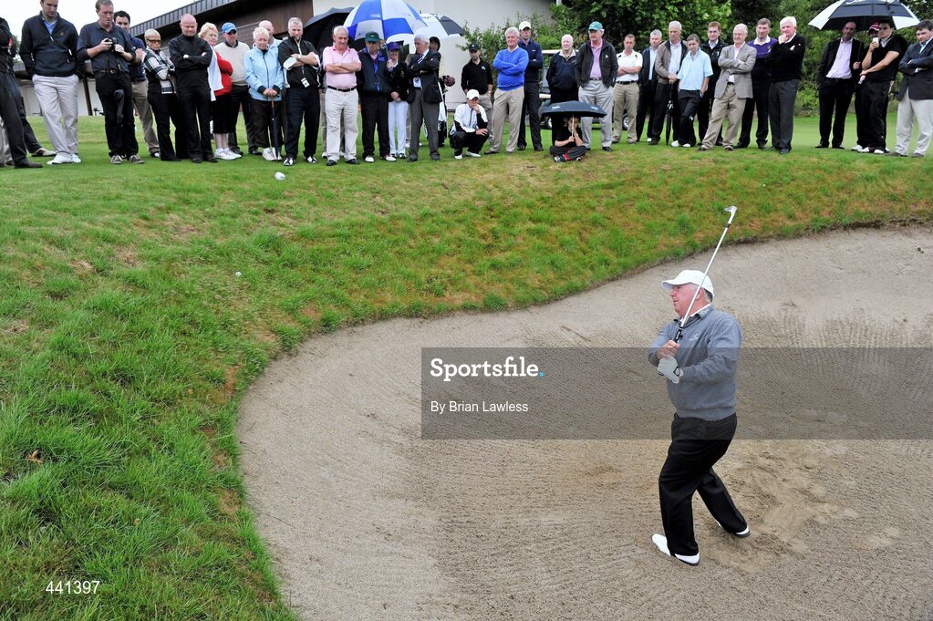 12 July 2010; U.S. golfing great Mark O’Meara in Killeen Castle, Co. Meath, where he gave club members a special coaching session on the Jack Nicklaus Signature Course. O’Meara also took the opportunity while in Ireland to catch-up with friend and fishing companion Sean McManmon, Estate Manager at Killeen Castle, where the pair enjoyed some fly-fishing on the lakes at the club. Killeen Castle is preparing for the arrival shortly of the world’s top female golfers as it hosts the AIB Ladies Irish Open from the 6th – 8th of August, followed by next year’s Solheim Cup. For more information see www.killeencastle.com. Killeen Castle, Dunsany, Co. Meath. Picture credit: Brian Lawless / SPORTSFILE