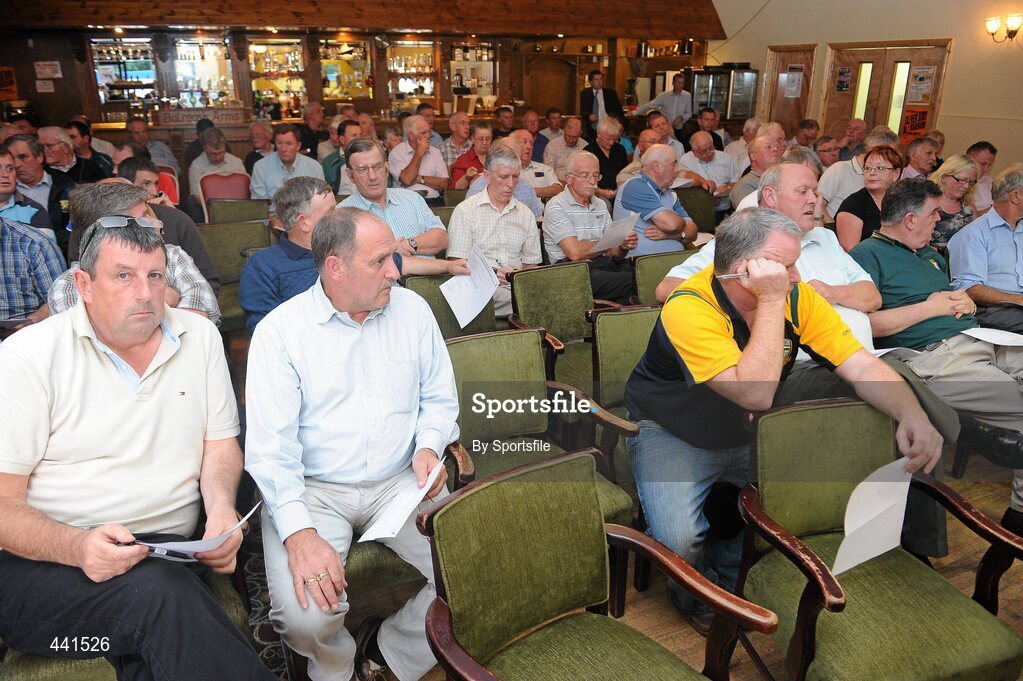 12 July 2010; Delegates await the start of the Meath County Board meeting. Teach na Teamhrach, Trim Road, Navan, Co. Meath. Photo by Sportsfile