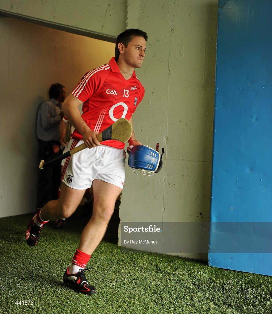 11 July 2010; Cork captain Kieran Murphy leads out the team. Munster GAA Hurling Senior Championship Final, Cork v Waterford, Semple Stadium, Thurles, Co. Tipperary. Picture credit: Ray McManus / SPORTSFILE