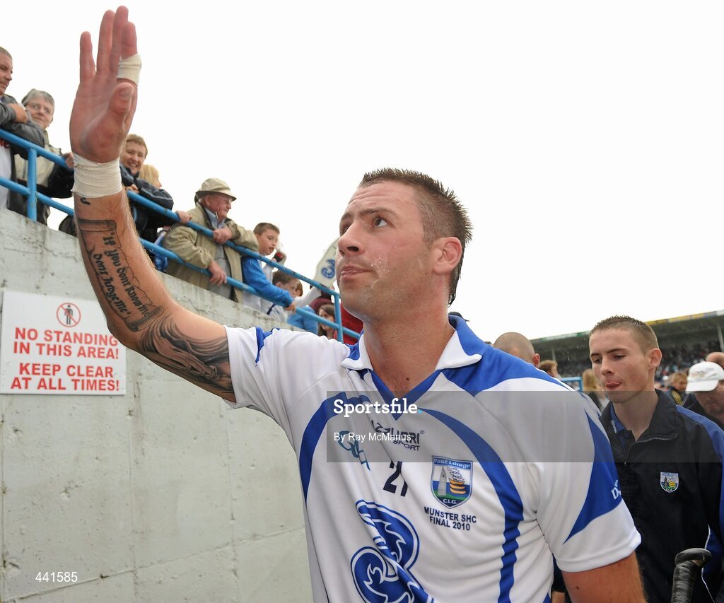 11 July 2010; Dan Shanahan, Waterford, after the game. Munster GAA Hurling Senior Championship Final, Cork v Waterford, Semple Stadium, Thurles, Co. Tipperary. Picture credit: Ray McManus / SPORTSFILE