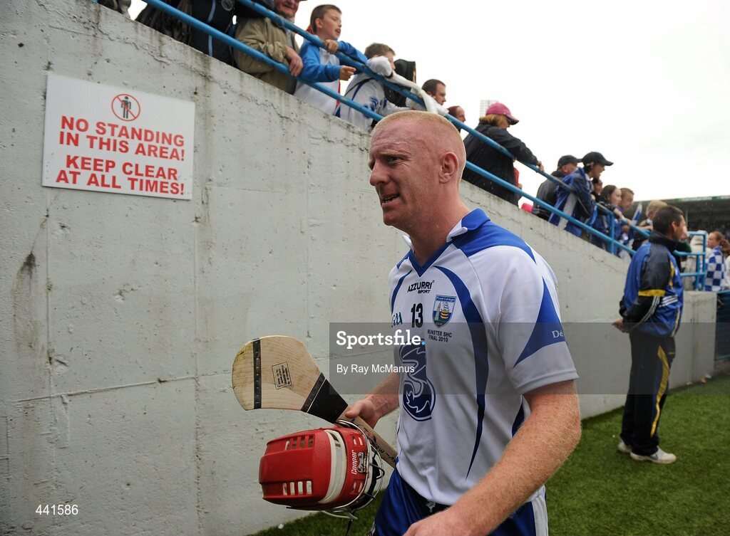 11 July 2010; John Mullane, Waterford, after the game. Munster GAA Hurling Senior Championship Final, Cork v Waterford, Semple Stadium, Thurles, Co. Tipperary. Picture credit: Ray McManus / SPORTSFILE