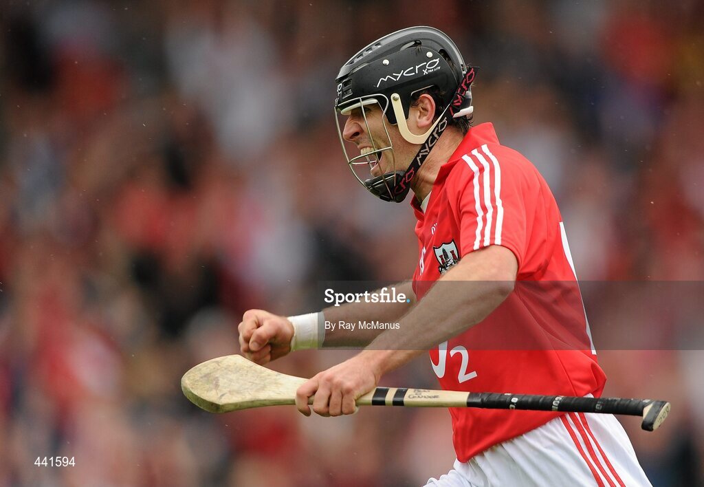 11 July 2010; Ben O'Connor celebrates scoring Cork's second goal. Munster GAA Hurling Senior Championship Final, Cork v Waterford, Semple Stadium, Thurles, Co. Tipperary. Picture credit: Ray McManus / SPORTSFILE
