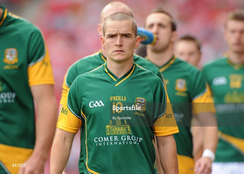 11 July 2010; Meath's Seamus Kenny during the pre-match parade. Leinster GAA Football Senior Championship Final, Meath v Louth, Croke Park, Dublin. Photo by Sportsfile