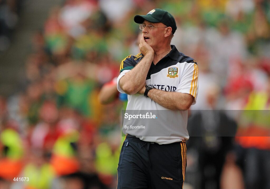11 July 2010; Meath manager Eamon O'brien during the game. Leinster GAA Football Senior Championship Final, Meath v Louth, Croke Park, Dublin. Photo by Sportsfile