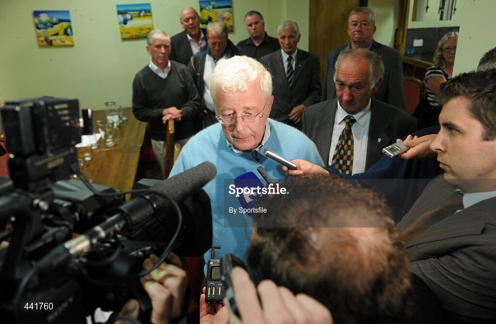 13 July 2010; Meath County secretary Cyril Creavin after the Meath County Board press conference. Teach na Teamhrach, Trim Road, Navan, Co. Meath. Photo by Sportsfile