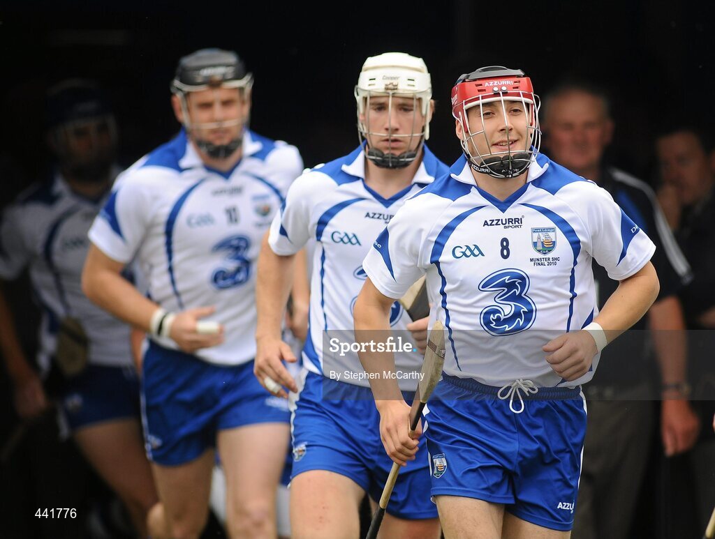 11 July 2010; Shane O'Sullivan, Waterford, makes his way onto the pitch ahead of the game. Munster GAA Hurling Senior Championship Final, Cork v Waterford, Semple Stadium, Thurles, Co. Tipperary. Picture credit: Stephen McCarthy / SPORTSFILE