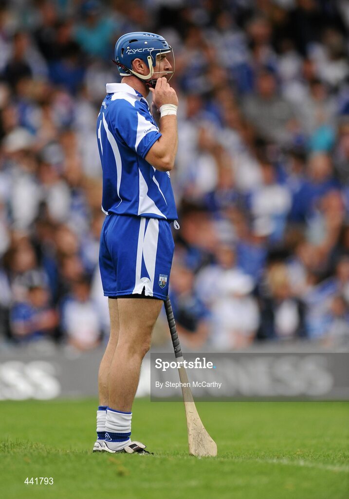 11 July 2010; Clinton Hennessy, Waterford, fixes his helmet during the game. Munster GAA Hurling Senior Championship Final, Cork v Waterford, Semple Stadium, Thurles, Co. Tipperary. Picture credit: Stephen McCarthy / SPORTSFILE