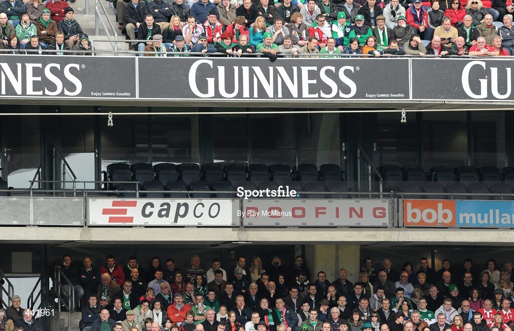 13 March 2010; A general view of the empty corporate boxes at the game. RBS Six Nations Rugby Championship, Ireland v Wales, Croke Park, Dublin. Picture credit: Ray McManus / SPORTSFILE