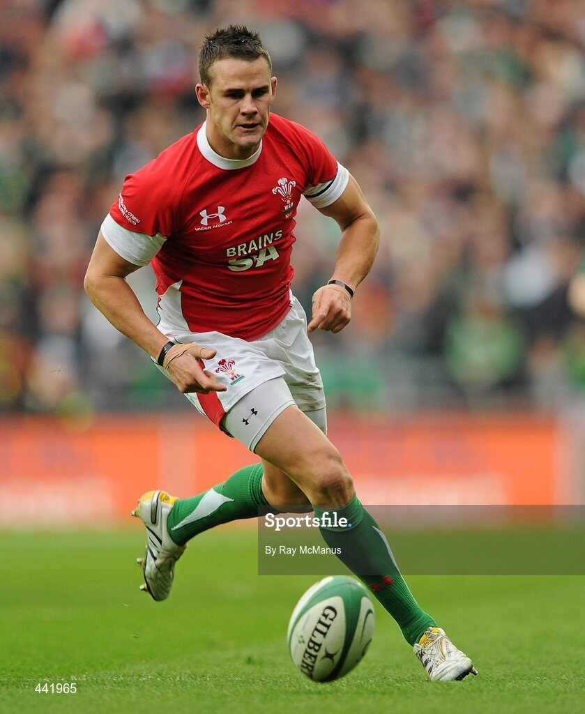 13 March 2010; Lee Byrne, Wales. RBS Six Nations Rugby Championship, Ireland v Wales, Croke Park, Dublin. Picture credit: Ray McManus / SPORTSFILE