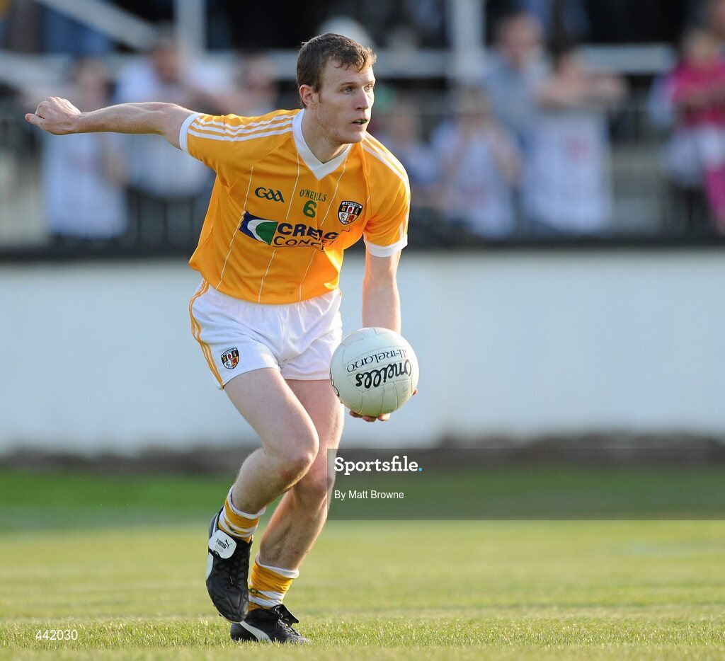 26 June 2010; Justin Crozier, Antrim. GAA Football All-Ireland Senior Championship Qualifier Round 1, Kildare v Antrim, St Conleth's Park, Newbridge, Co. Kildare. Picture credit: Matt Browne / SPORTSFILE