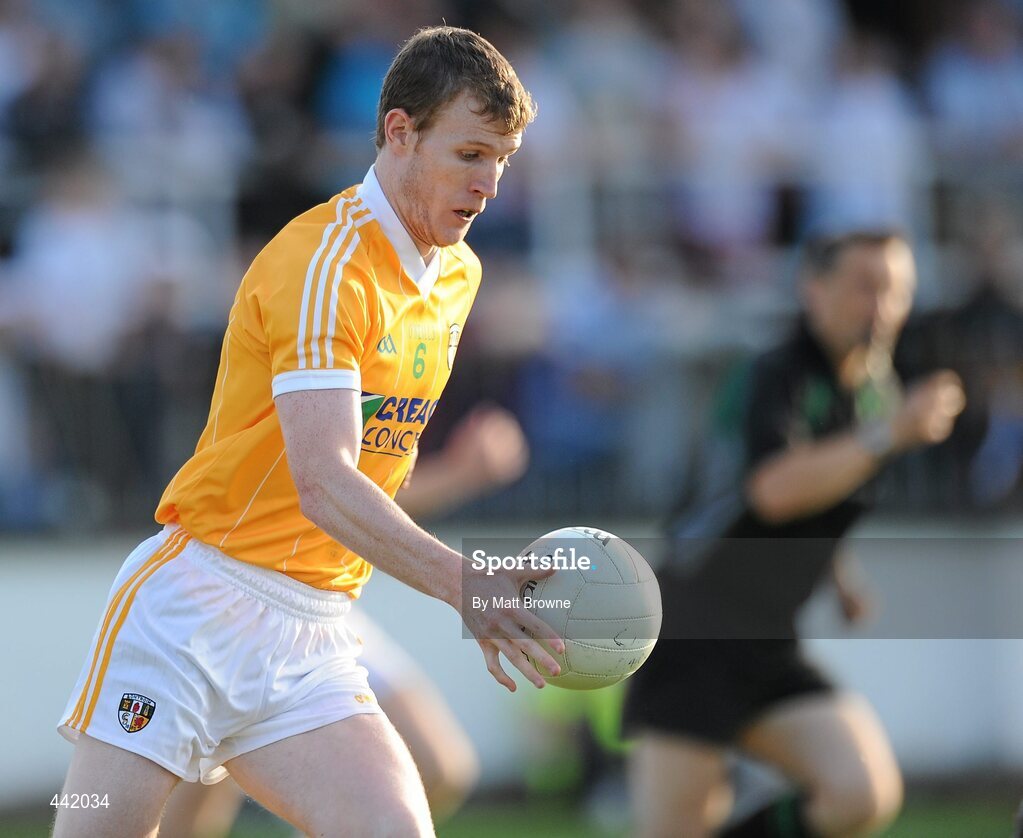 26 June 2010;  Justin Crozier, Antrim. GAA Football All-Ireland Senior Championship Qualifier Round 1, Kildare v Antrim, St Conleth's Park, Newbridge, Co. Kildare. Picture credit: Matt Browne / SPORTSFILE