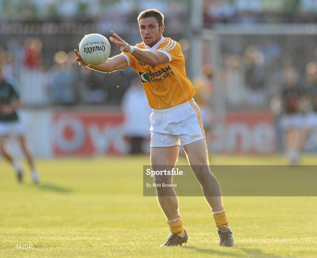26 June 2010; Tony Scullion, Antrim. GAA Football All-Ireland Senior Championship Qualifier Round 1, Kildare v Antrim, St Conleth's Park, Newbridge, Co. Kildare. Picture credit: Matt Browne / SPORTSFILE
