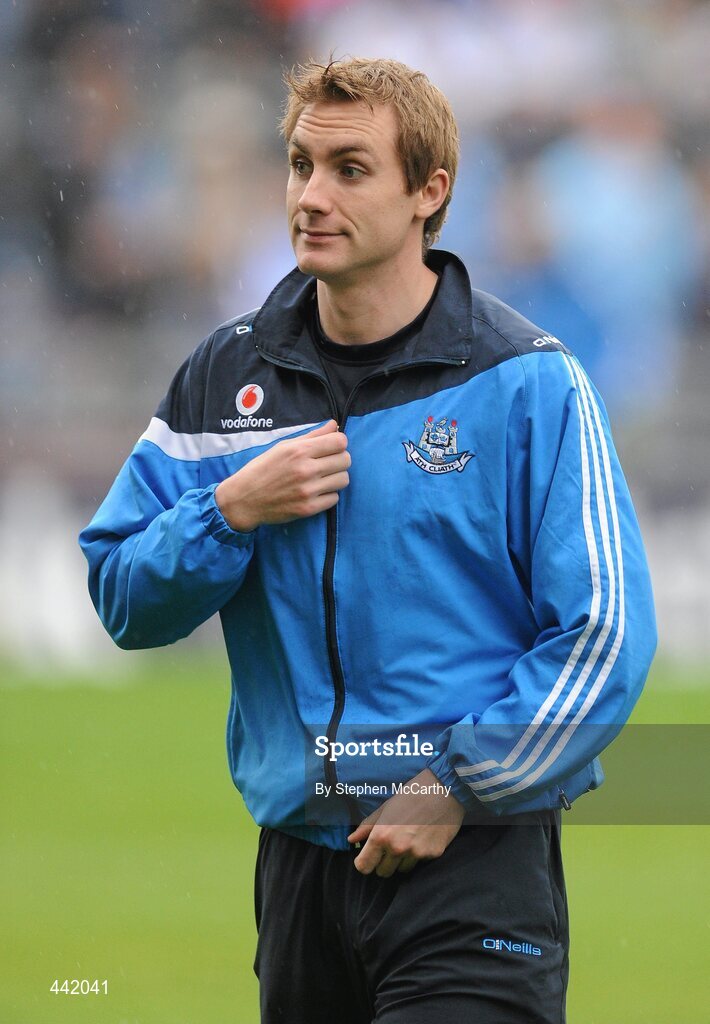 10 July 2010; Paul Griffin, Dublin, makes his way to the stand ahead of the game. GAA Football All-Ireland Senior Championship Qualifier, Round 2, Dublin v Tipperary, Croke Park, Dublin. Picture credit: Stephen McCarthy / SPORTSFILE