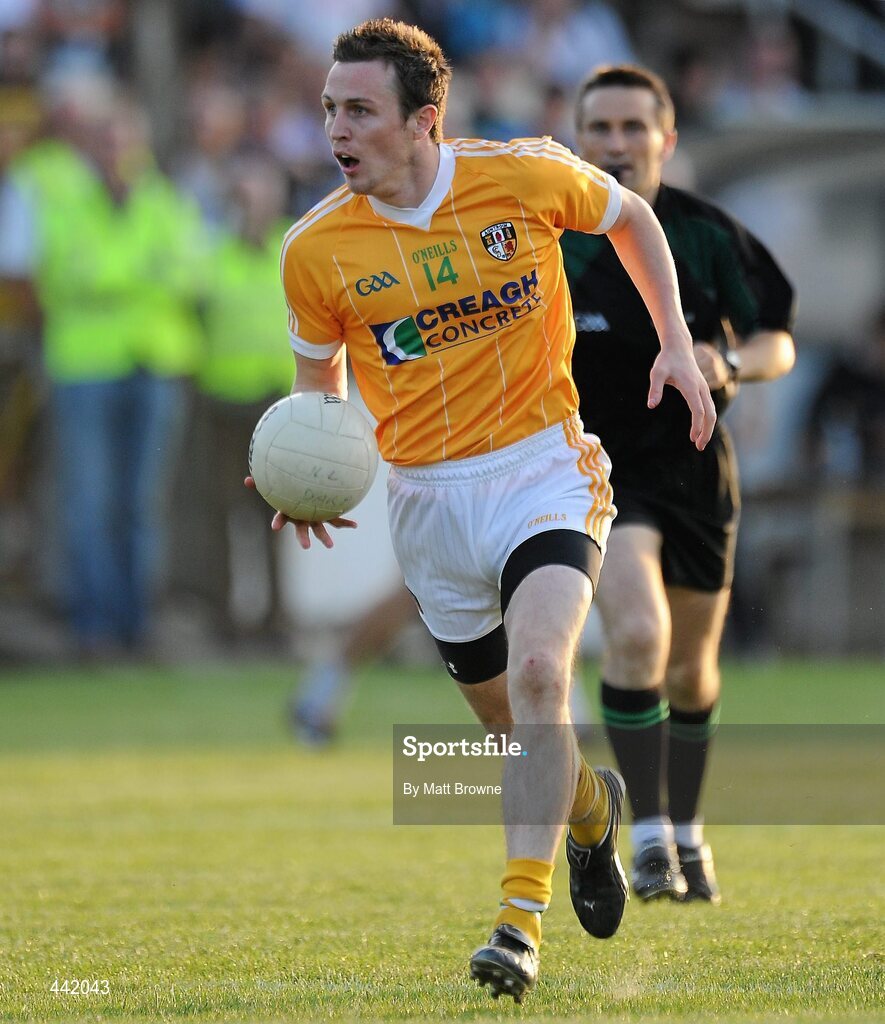 26 June 2010;  Michael McCann, Antrim. GAA Football All-Ireland Senior Championship Qualifier Round 1, Kildare v Antrim, St Conleth's Park, Newbridge, Co. Kildare. Picture credit: Matt Browne / SPORTSFILE
