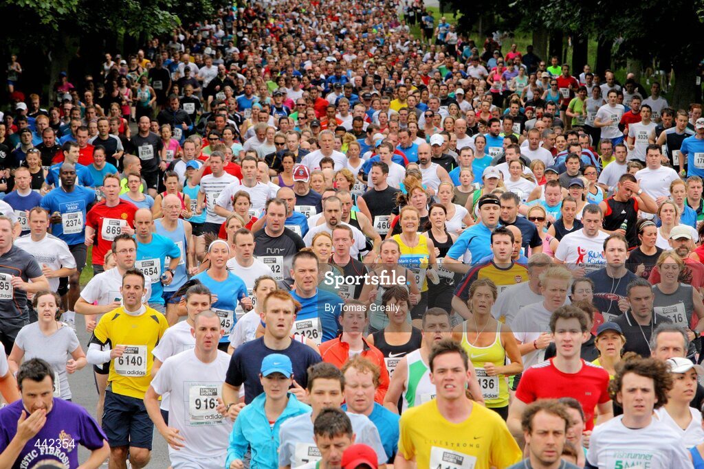 17 July 2010; A section of the 6,000 runners during the start of the Lifestyle Sports - adidas Irish Runner 5 Mile Race. The Phoenix Park, Dublin. Picture credit: Tomas Greally / SPORTSFILE