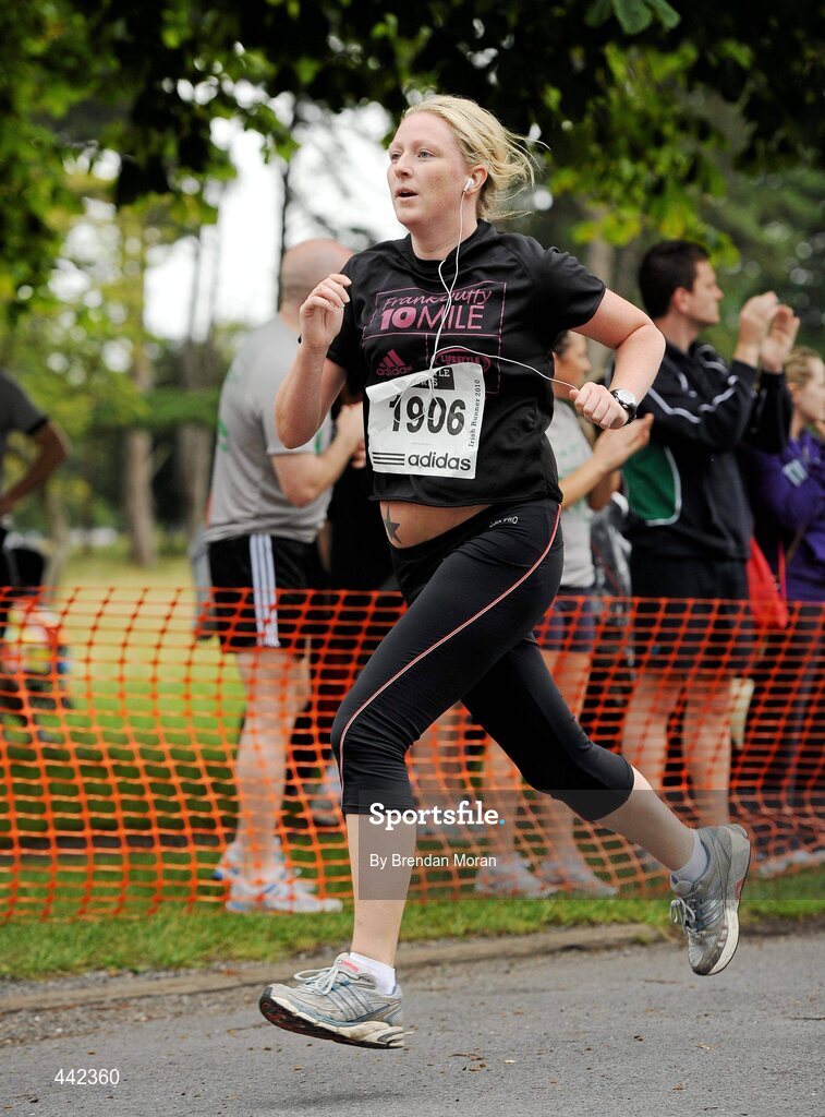 17 July 2010; Karen Pierce, from Dublin 12, in action during the Lifestyle Sports - adidas Irish Runner 5 Mile Race. The Phoenix Park, Dublin. Picture credit: Brendan Moran / SPORTSFILE
