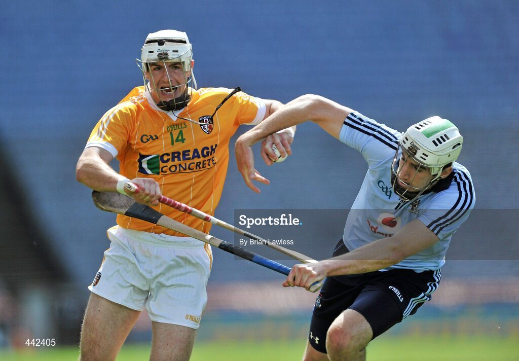 17 July 2010; Liam Watson, Antrim, in action against Peter Kelly, Dublin. GAA Hurling All-Ireland Senior Championship Phase 3, Dublin v Antrim, Croke Park, Dublin. Picture credit: Brian Lawless / SPORTSFILE