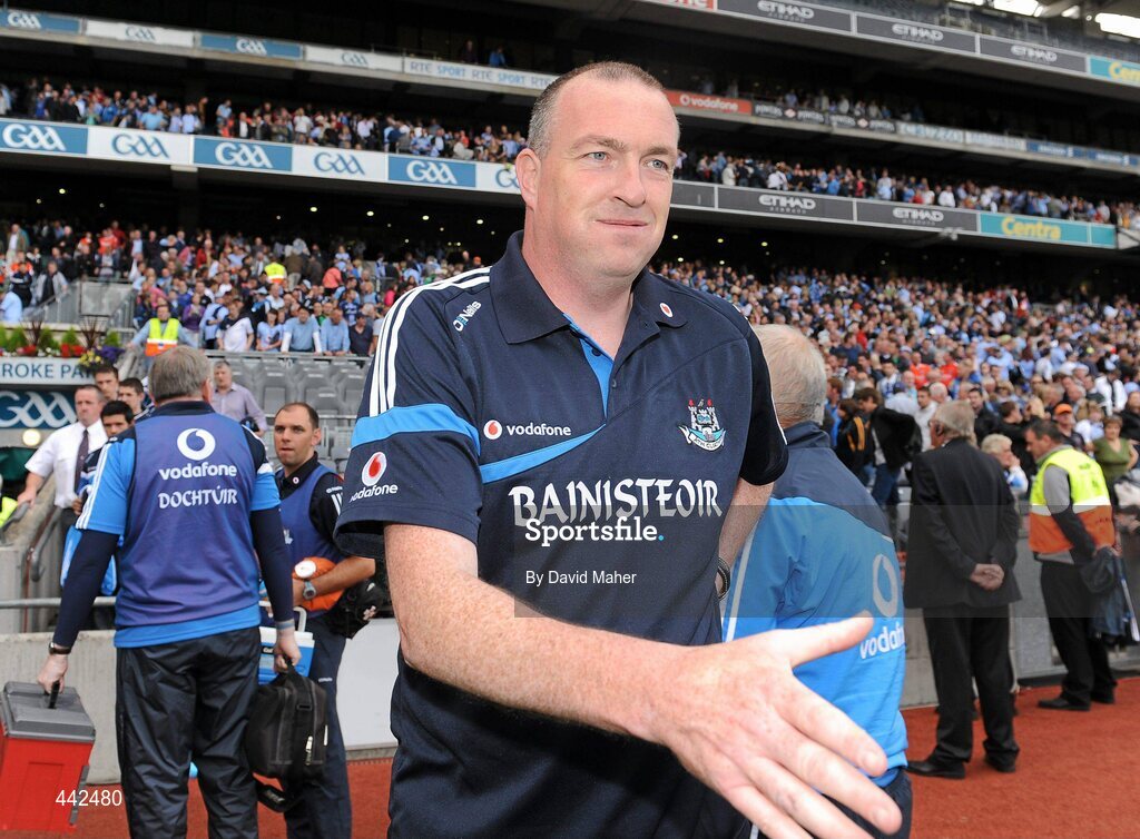 17 July 2010; Dublin manager Pat Gilroy at the end of the game. GAA Football All-Ireland Senior Championship Qualifier Round 3, Dublin v Armagh, Croke Park, Dublin. Picture credit: David Maher / SPORTSFILE